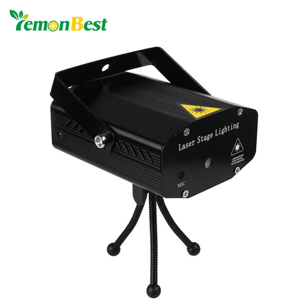 Mini Club Disco Light DJ Projector Stage Laser Light Patry Green Red Music Control Function US /UK /AU /EU LemonBest