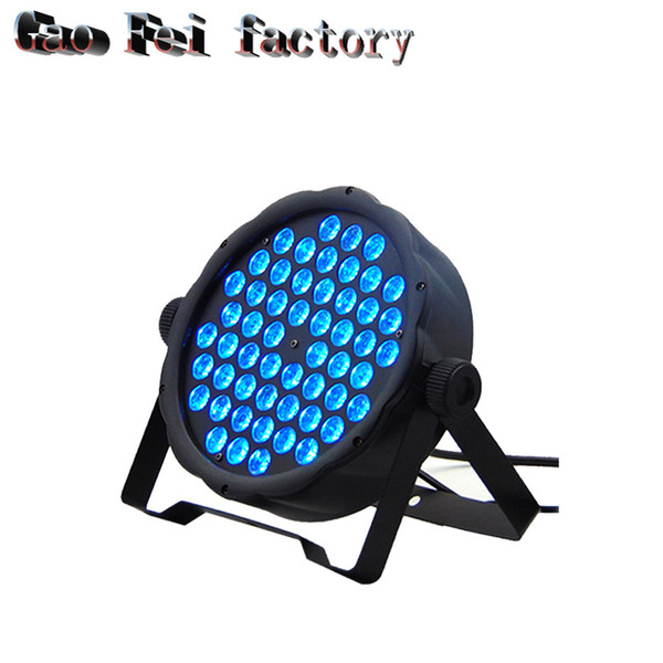 1pcs/lot 54x3W RGB 3IN1 8 DMX Channel 54 Flat Led Par Light High Power Slim