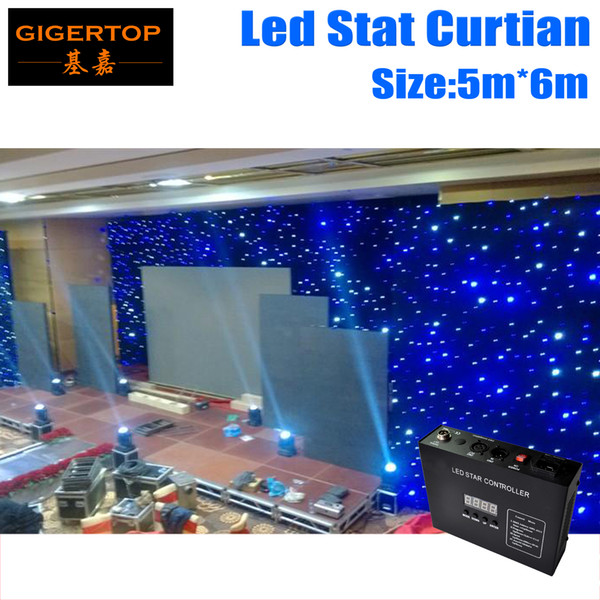 Freeshipping 5M*6M led star cloth stage backdrop Order Customized LED Backdrops Curtain Screen Pixel Pitch Customized 5mm RGB full color