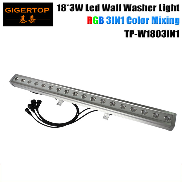 High Brightness LED 18x3W Waterproof Wall Washer Tyanshine RGB 3IN1 Color 40 Degree Lens IP65 Effect Light CE Certificate