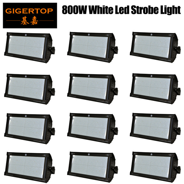 Discount Price 12 Units 800W White Color DMX Led Strobe Light Martin Strobe Flash Light Stroboscope Stage Effect Light