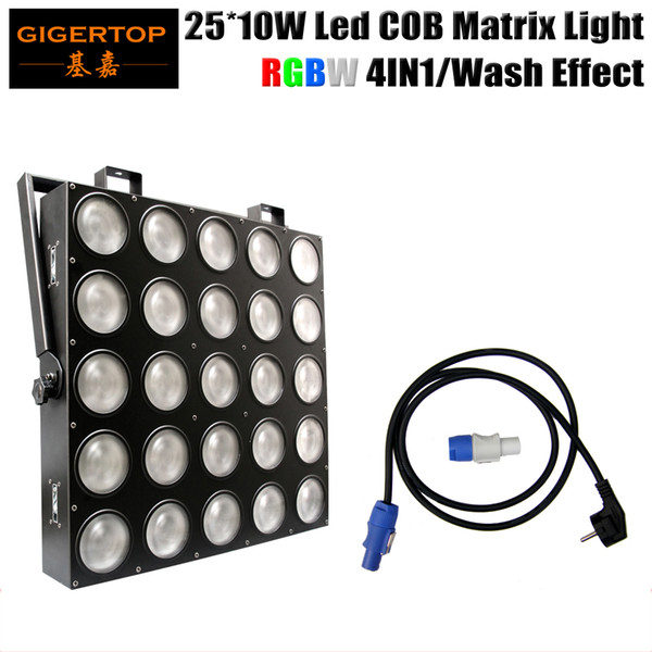 LED 25*10W Matrix Light RGBW 4IN1 Cree Leds DMX512 Control IP20 Great Beam Effect Stage Light CE Certificate