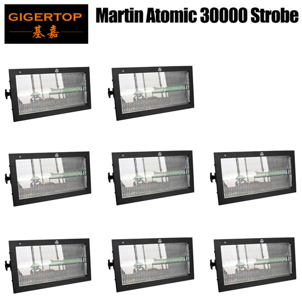 TIPTOP 8 Units Martin Atomic 30000 Strobe 228x3W white LEDs (Strobe ) 64x 0.2w RGB LEDs (backlight) array High Power Waterflow Effect