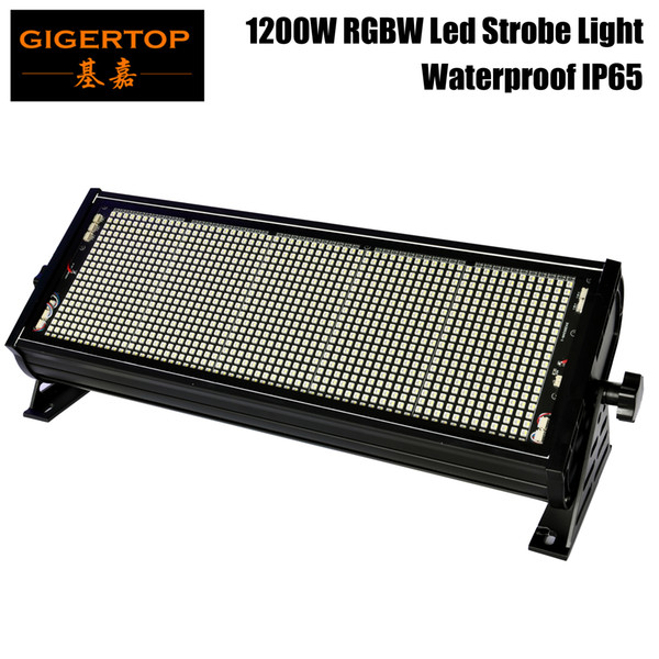 Gigertop TP-S1200RGBW Waterproof RGBW Led Strobe Light For Stage Party Wedding Disco Using DMX 512 Control 7/18 Channels