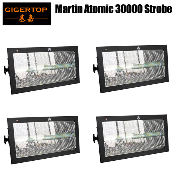 4 units Martin Atomic 3000 LED Disco Strobe Lights LED RGB Color Strobo Dmx Stage Lighting Effect Sound-activated Stroboscope Projector