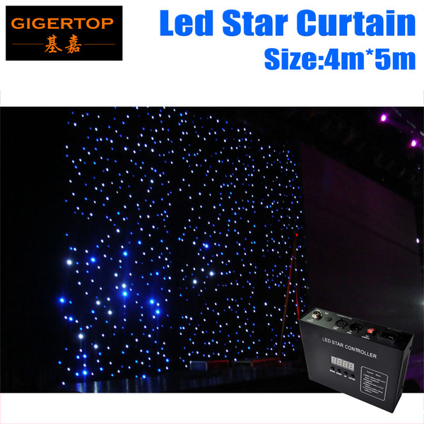 4M*5M LED Star Curtain RGBW/RGB Colored LED Stage Backdrop LED Star Cloth for Wedding Decoration 90V-240V with DMX Controller