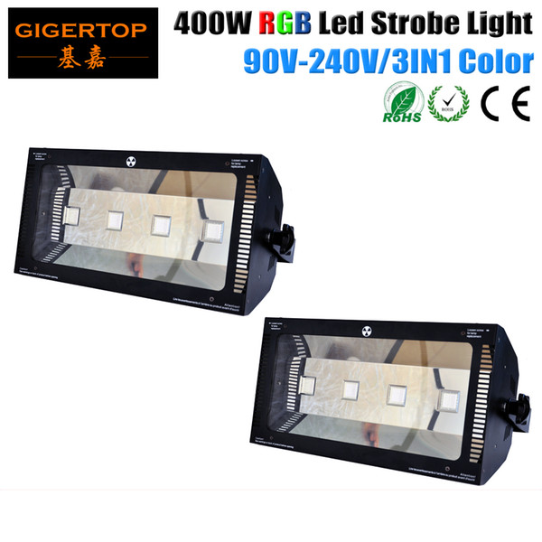 China Stage Light Manufacturer 2 X 400W RGB Led Strobe Light DMX512 RGB LED Stage Bar Light Professional Party Disco DJ Show