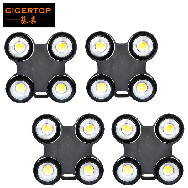 Freeshipping 4 Units 4x100W COB Light Outdoor Led Audience Blinder Stage Lighting Professional DMX COB Individual Control TIPTOP