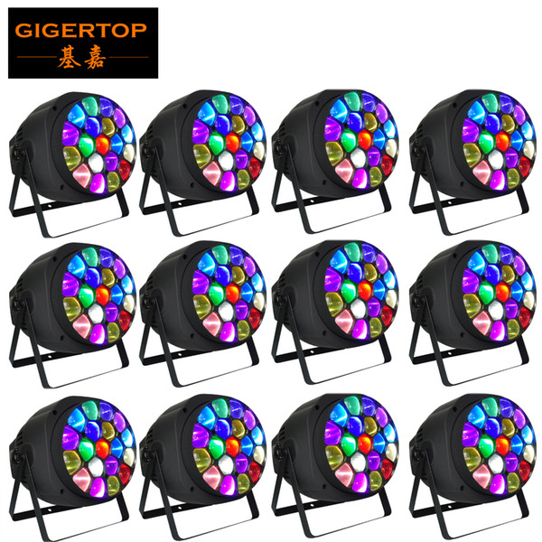 TITOP 12 pieces Big Eye 19X15W 4in1 RGBW LED Big Bee Eye Par Beam+Wash Light LED Big Eye Par Light DMX