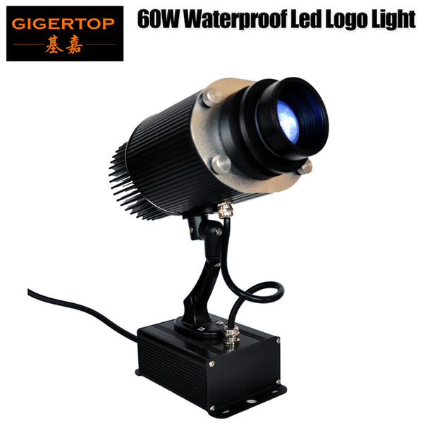 TIPTOP STAGE LIGHT TP-E27B 60W Waterproof Led Logo Light Rotation/Stop Manual Control Long Project Distance White Color Party Gobo Light