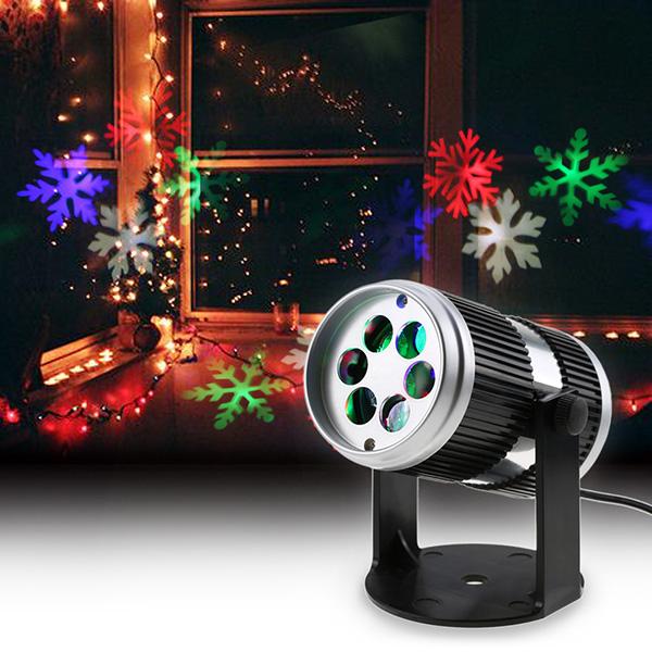 christmas laser projector Activated Moving Dynamic Snowflake Film Projector Light Pattern Decoration Lamp laser christmas lights