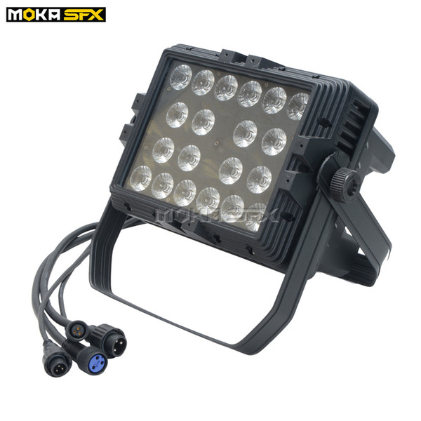 2pcs/lot MK-LW06 20pcs*18w waterproof LED wall washer dmx control 14 channels led wall washer lights for city stage bar concert