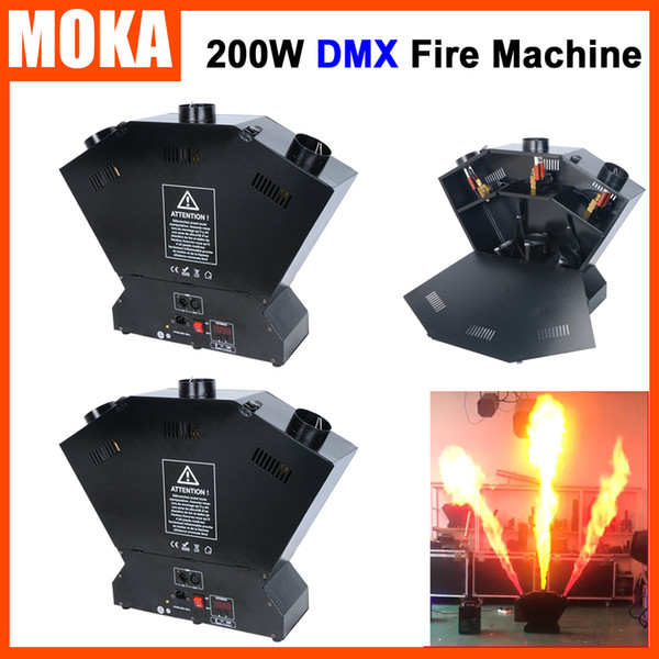 2pcs/lot DMX Flame Machine Spray Fire Machine Fireworks Machine Stage Equipment Flame projecter for Special Effects