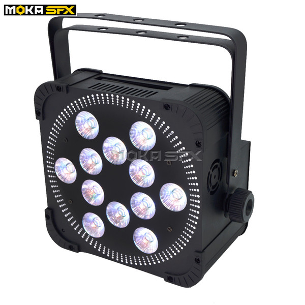 12*18W DMX Colorful Battery Par Light Wireless RGBWA UV 6 in 1 Remote Phone App Contol LED Par Lght Disco Stage Effect