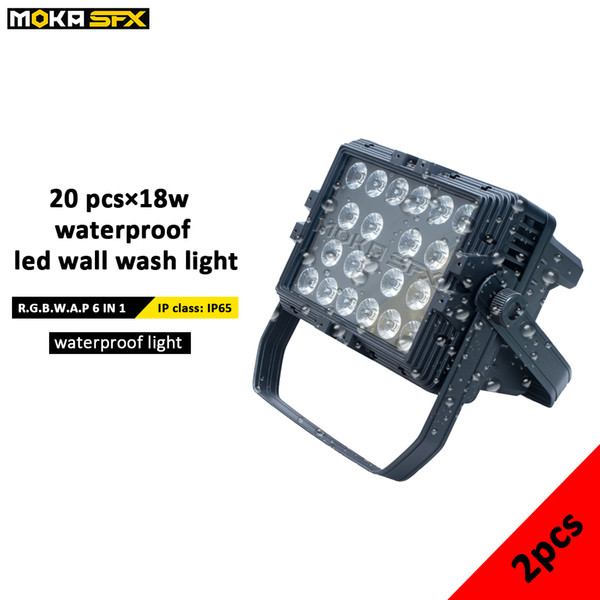 New 20*18w RGBWAP led waterproof wash lights 45 degrees Beam LED wall washer light outdoor led wash lights