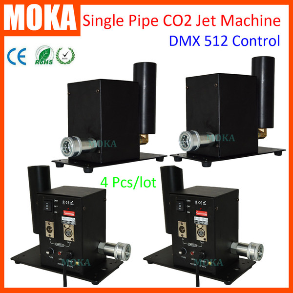 4PCS/LOT Co2 Cryo Cannon Co2 Jets Machine DMX CO2 Jet Special Effect Fog Smoke DMX Column Machine