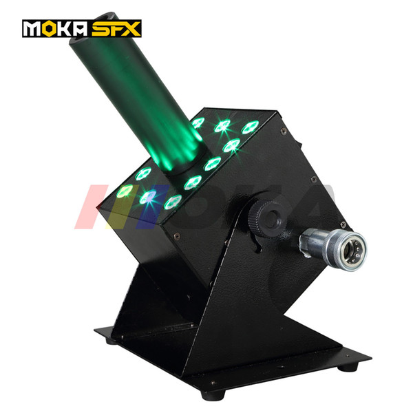 new blue rgb red led lamp moka stage special 12*3w 90v-240v spary 8-10 meters(25-30feet) co2 jet device machine dj blaster cannon