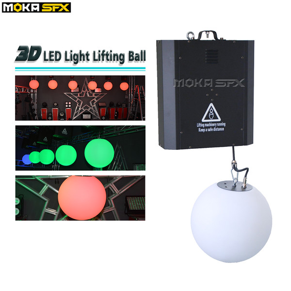 RGB colorful LED tube lift system Dmx Control winch led lifting ball LED effect light indoor decoration disco bar ball