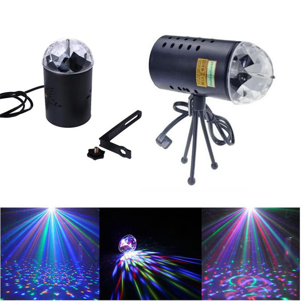 Opening discount US EU 110V 220V Mini Laser Projector 3w Light Full Color LED Crystal Rotating RGB Stage Light Party Stage Club DJ SHOW