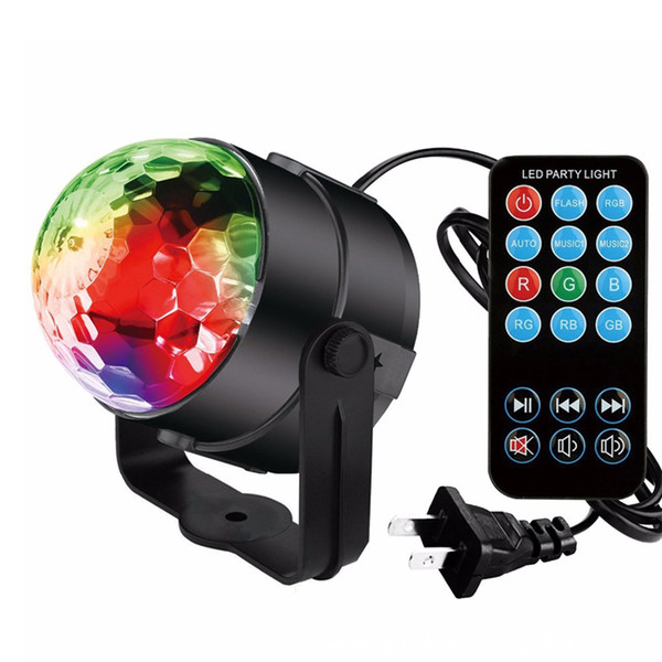 stage lights DJ lights Disco Party Ball lights, Blingco LED Rotating Magic lights 3W 7-Color Sound Activated Stage Strobe Effect