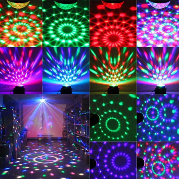 Disco Ball Strobe Lights Party Disco Lights Karaoke Machine 3W Dj Light LED Portable Stage Lights for Festival Bar Club Party