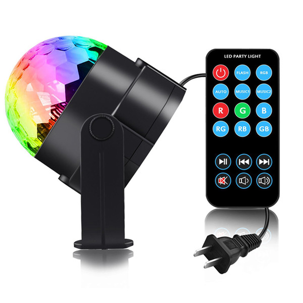 led stage lights Disco Ball DJ Lights - Sound Activated lights with Remote Control RGB Strobe Lamp Stage Light for Home Dance Birthday Bar