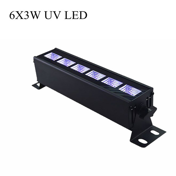 Free Shipping ON/OFF 6x3W UV LED Effect Light UV LED Bar for Halloween Holiday,Bars,Stage Lighting