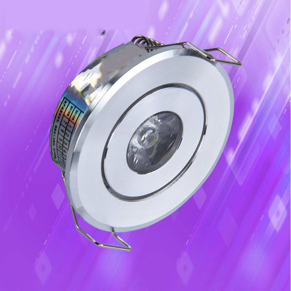 Small 1w Buphthalmos LED Smallpox Lamp Downlight Open Hole 42mm-45mm High Light Silver Sand 220v12v24v48v Downlights