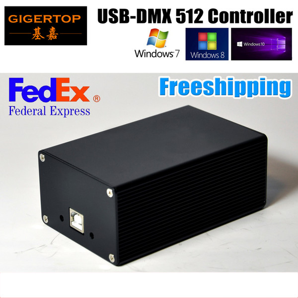 Freeshipping DMX512 Stage Lighting Controller HD512 USB Interface Lose Function Dual Power Supply Martin/Avolites Software WIN10