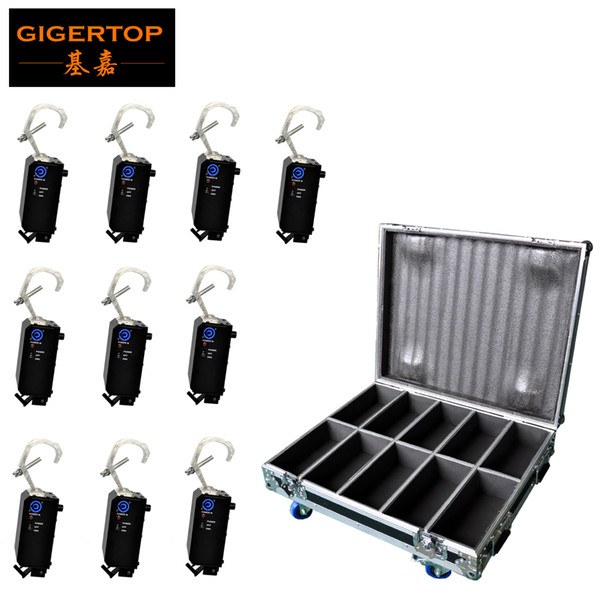 10in1 Flight Case Packing Led Video/Star Curtain Power Drop Controller Box Manual/DMX512 Control Address Dips Setting Hook Clamp