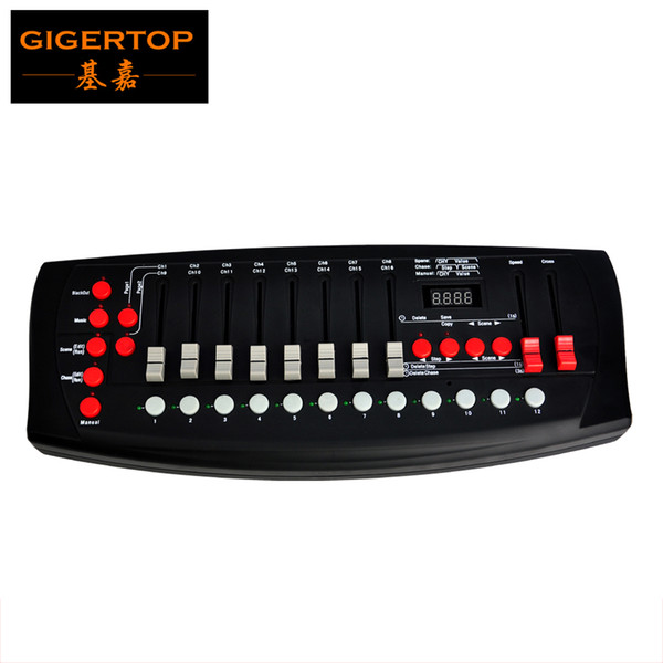 TP-D02 192 Stage Light Controller Black Color Mini Size Music Active Scene/Chase Edit Running Customerized Lighting Program Making