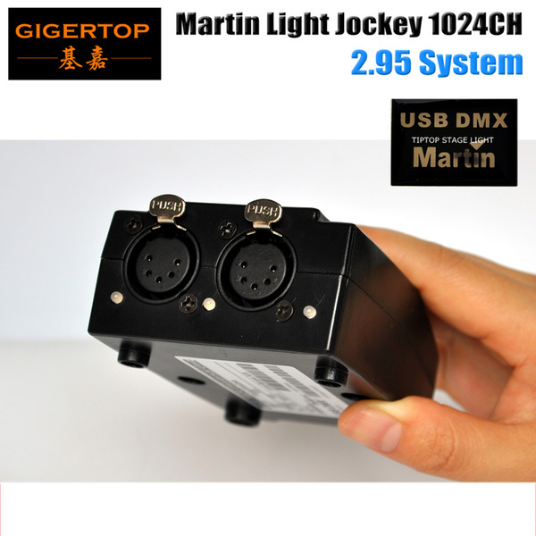 TIPTOP Hot Selling 5 Pin USB DMX Martin Lightjockey Software Interface DMX USB Controller 1024 Channels Stage Lighting Console