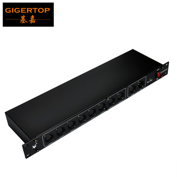 TP-D06 DMX 8 Channel Output DMX Splitter,90V-240V Lighting Control,15W Dmx Splitter Control,Specially Design Stage Lights