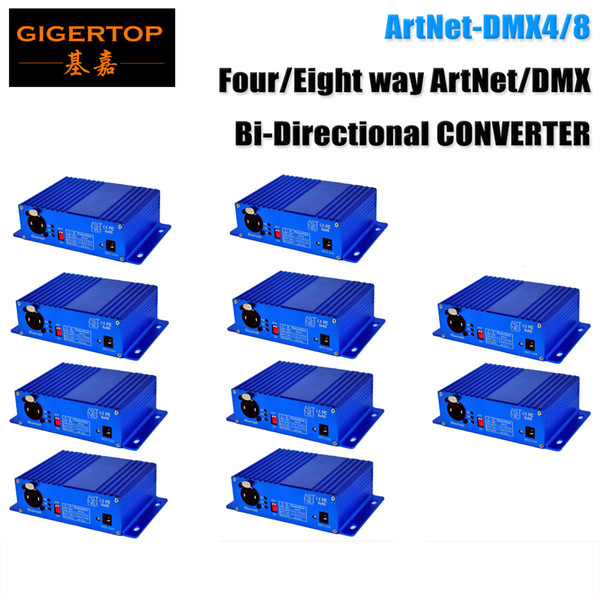 Discount Price 10 Unit ArtNet-DMX4/8 Stage Light Controller DMX Internet Converter 4 Female 3 Pin XLR Connector Art-Net,UDP,TCP TP-D16