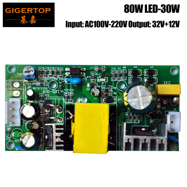 TIPTOP LED-30W 80W Led Stage Lighting Power Supply Board 12V 32V Output For 10W Led Moving Head Spot Light/30W Led Spot Light