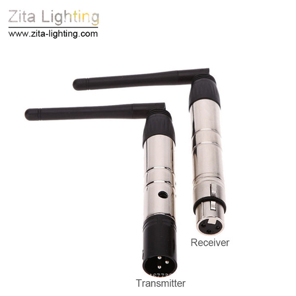 Zita Lighting Wireless 2.4G DMX Controller Signal Transmitter & Receiver LED Stage Lighting Control 1 Pair Pen With Adapter Fixture Fitting