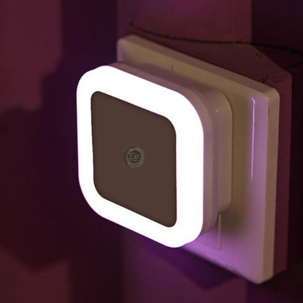 Light Sensor Control Night Light Mini EU US Plug Novelty Square Bedroom lamp For Baby Gift Romantic Colorful Lights