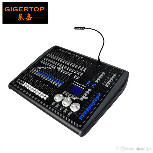 TIPTOP Mini pearl Black Color Housing 2016 New! Mini Pearl 1024 DMX Lighting Controller LED Display 1024 Channels Cheap Price