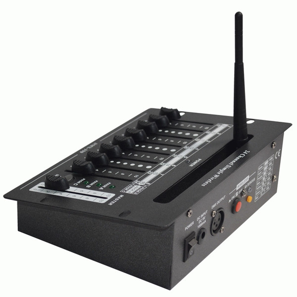 Free shipping CE RoHs High Quality Mini DMX Controller with Wireless DMX Receiver Mini Wireless DMX512 Console
