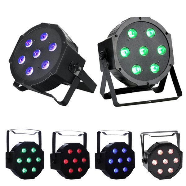 RGBW 54*3W LED Par Light Stage DMX 512 led stage light 8 Channels Flat Led Par Can Stage Lighting Disco Projector