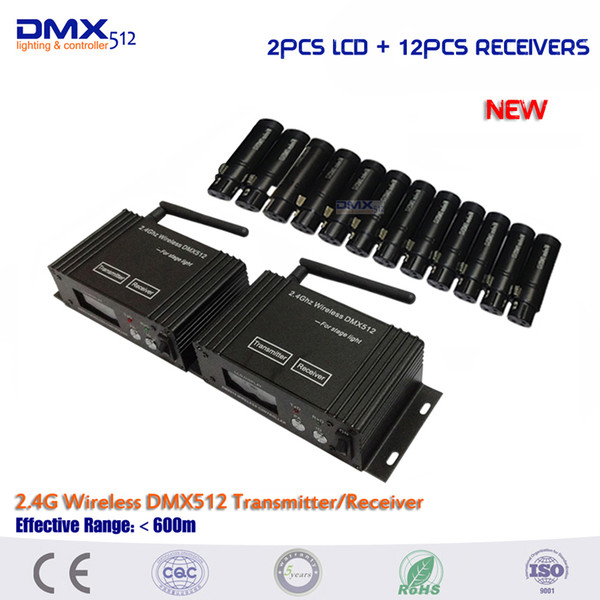 LCD display wireless dmx controller 2.4G wireless DMX512 Lighting Controller LED stage Lights stage lighting controls