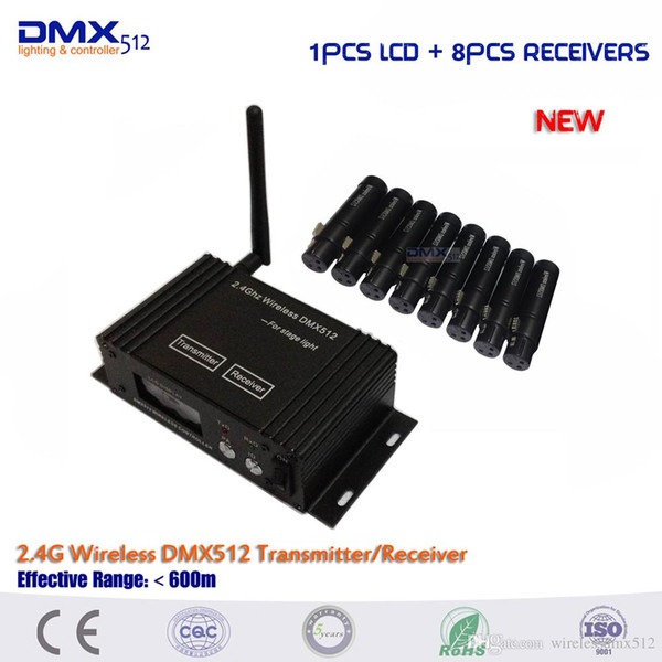 DHL Free shipping 2.4G Ism Dmx512 Wireless Female Xlr Receiver Helper wireless dmx system For Dj Light Ktv.