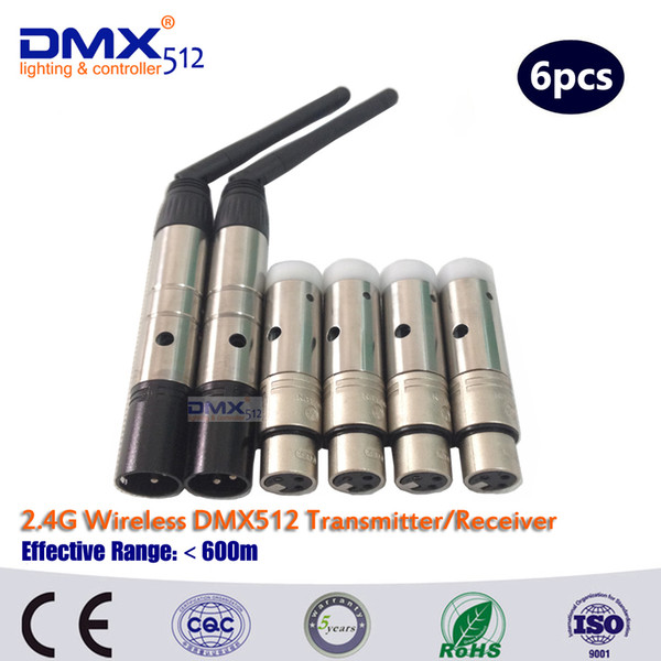 DHL Free Shipping 3PIN XLR Wireless DMX Transmitter and Receiver wireless DMX512 transfer signal