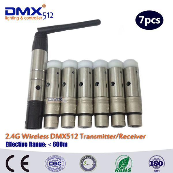 DHL Free Shipping wireless dmx 512 receiver wireless transfer the signal led moving head light wireless kit