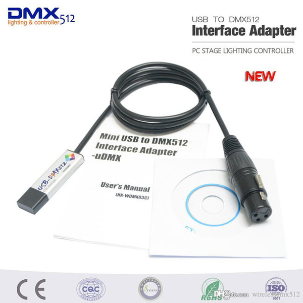 USB to Dmx Interface console Adapter Stage Lighting Disco Light Dj Dmx Interface Usb Party Lights Beam Usb Led Dmx 512 Interface controller