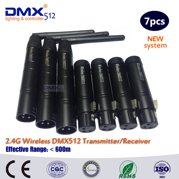 DHL Free Shipping 2.4G Mini Wireless DMX Controller Wireless DMX512 Transmitter And Receiver