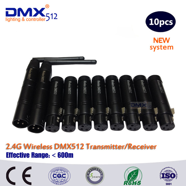 DHL Free Shipping Wireless DMX controller transmitter and receiver, LED Lighting DMX 512 controller