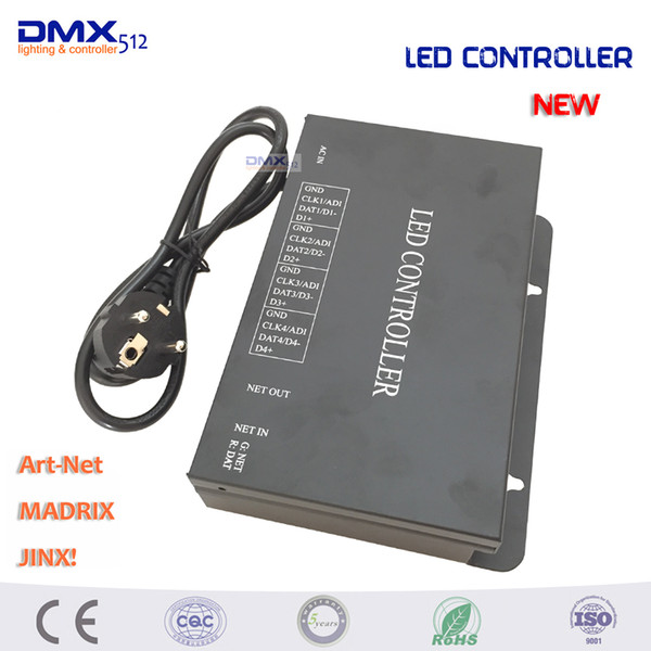 DHL Free shipping 4 ports(4096 pixels) LED artnet controller supports artnet protocol,DMX512 controller,work with MADRIX,Jinx!