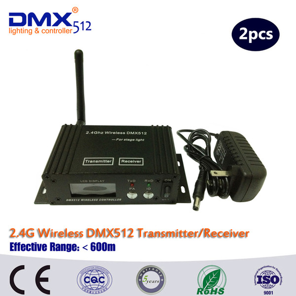 DHL Free Shipping Factory Sell LCD DMX512 Digital DMX512 Transmitter & receiver dmx wireless dmx512 controller