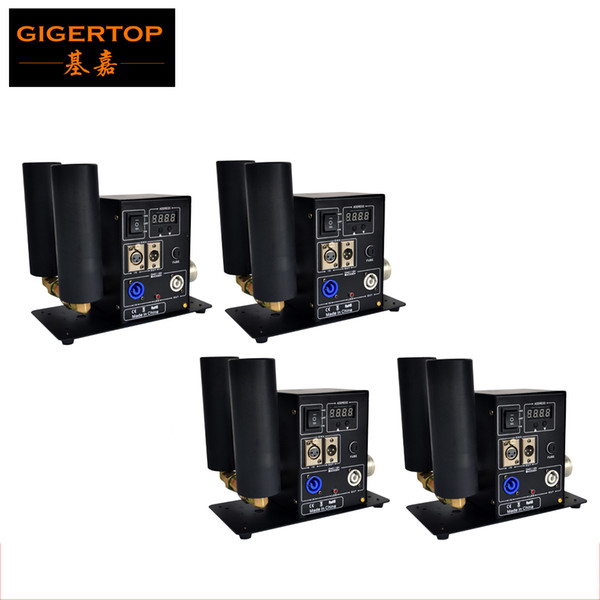 Freeshipping 4 Unit Double Pipe Co2 Jet Machine TP-D25B Digital LCD Display Address Setting Power in/out Connector New Design 110V/220V